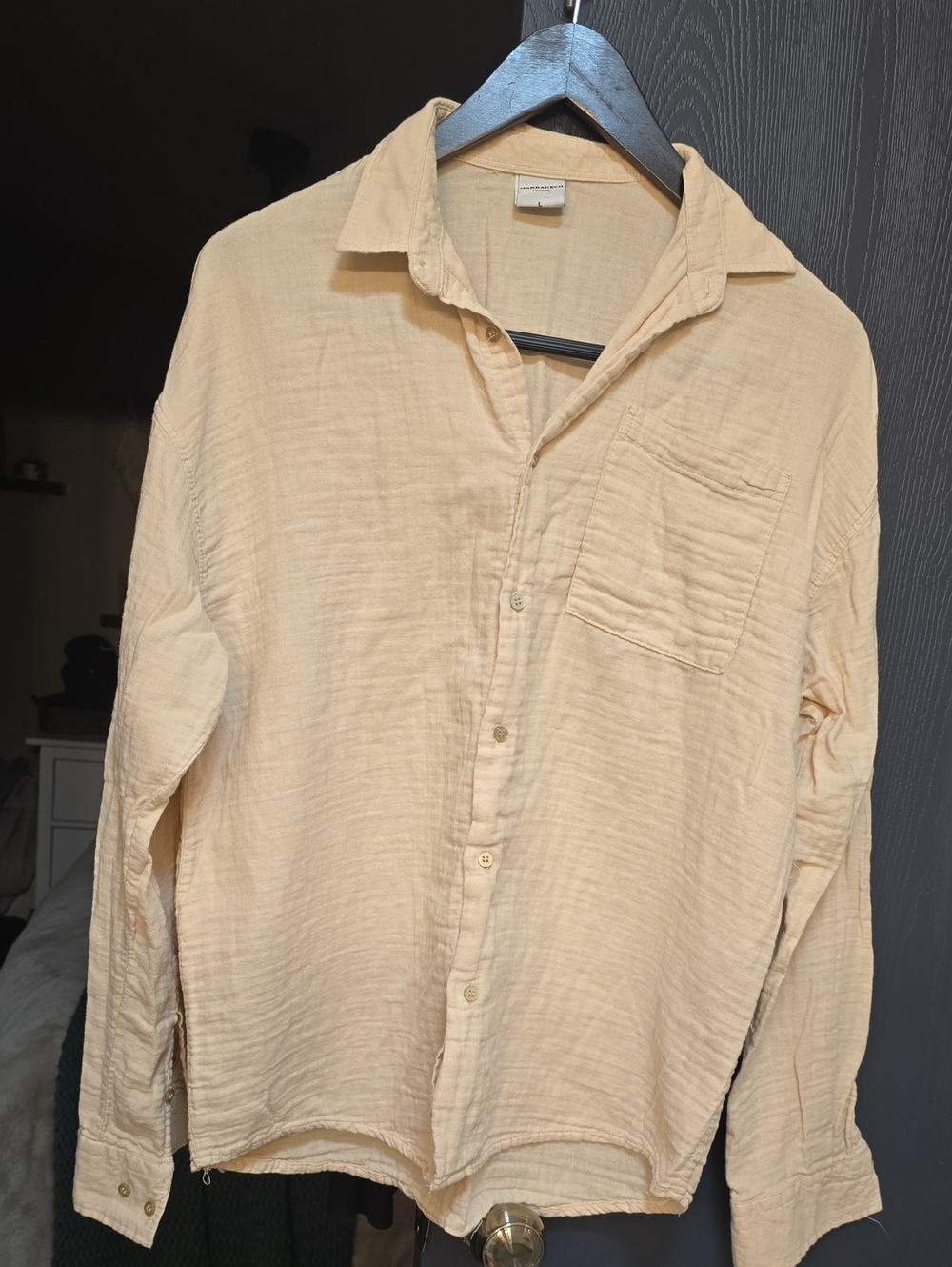 Marrakech Gauzy Long Sleeve Button Up